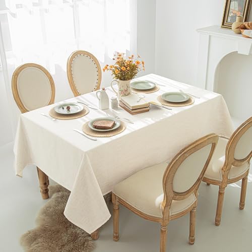 60x102 Linen Tablecloth - Water Resistant