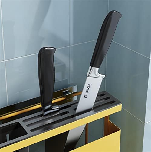 Wall-Mounted Kitchen Knife Holder with Adjustable Design