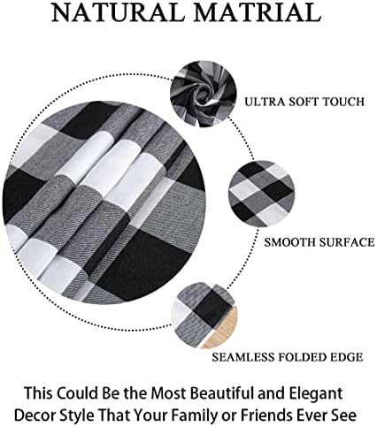 Stylish_csv Buffalo Plaid Tablecloth for 54x54-Inch Tables