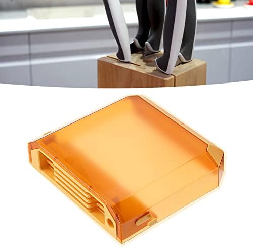 Wall-Mounted Plastic Knife Rack Yellow