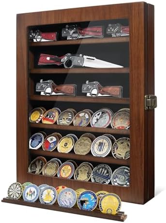 ASmileIndee Lockable Pocket Knife Display Box