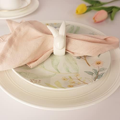 Easter Bunny Napkin Rings Set of 6 - Perfect for Tables