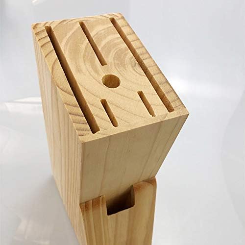 Hooshion Wooden Knife Block Countertop Organizer Kitchen Tool