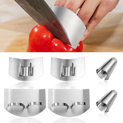 Stainless Steel Finger Protectors 4PCS 2PCS Single Double-Finger Protection