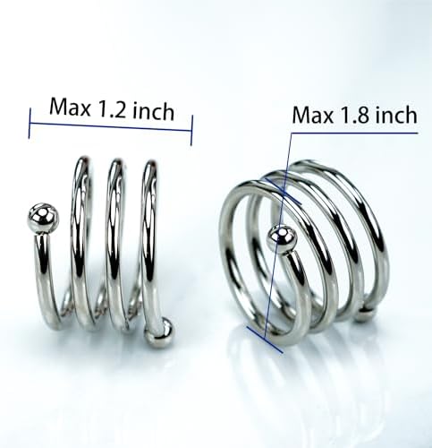 6-Piece Silver Napkin Rings Set for Table Decorations