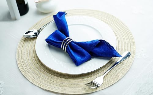 6-Piece Silver Napkin Rings Set for Table Decorations