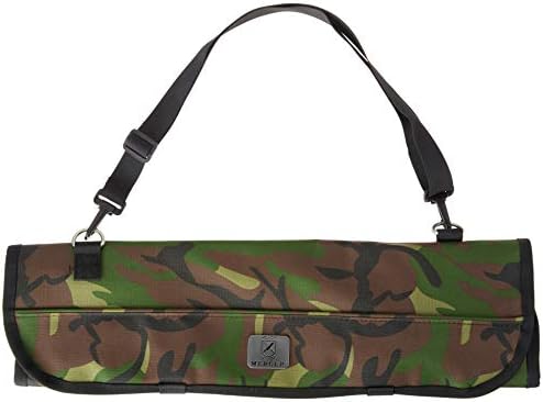 Secure 7-Pocket Knife Roll Bag Camouflage Design