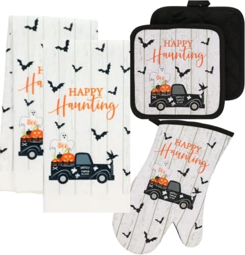 Halloween Kitchen Linen Set for witches and goblins