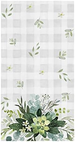 ZOE GARDEN - Floral Eucalyptus Kitchen Towels 18x28
