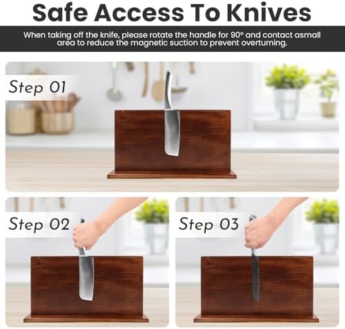 DAWNTREES Magnetic Knife Holder Durable Functional 16 Kitchen Tool