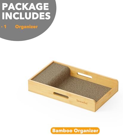 SpaceAid Bamboo Knife Organizer for Drawers