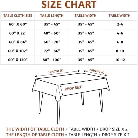 MODERN BOHO TABLECLOTH FOR SUMMER OUTDOORS 60X60 SQUARE TABLEcloth White Blue Checkered Pattern