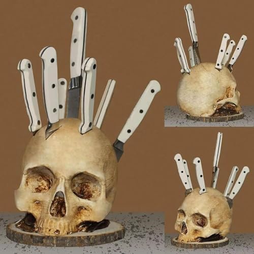 Gerrit Scary Skeleton Kitchen Knife Holder Halloween Frightening Fun