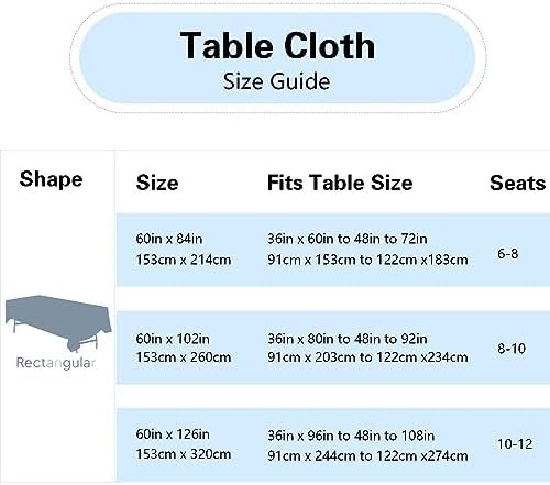 6 Pack Black Tablecloth Set
