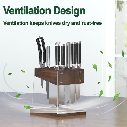 Creative Knife Block with Acrylic Shield