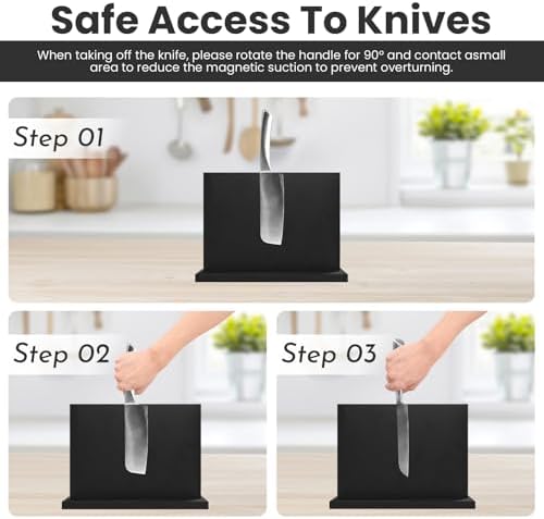 Black Magnetic Knife Holder