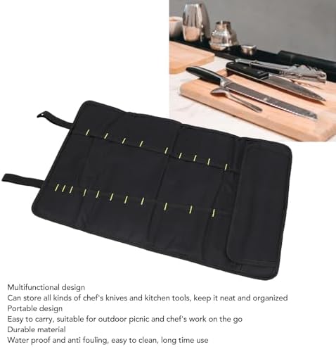 Dussdote 20-Slot Knife Organizing Bag