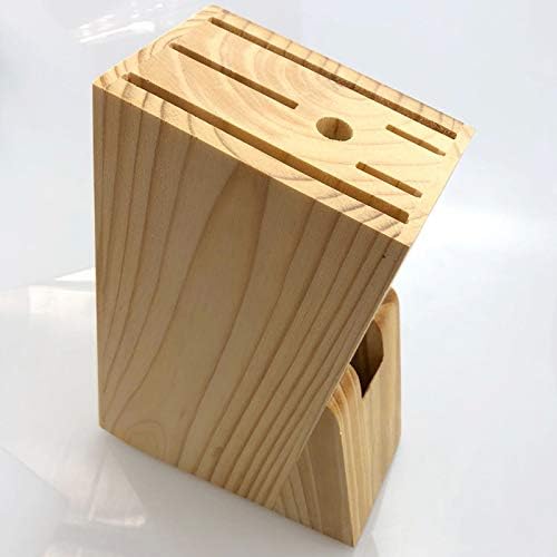 Hooshion Wooden Knife Block Countertop Organizer Kitchen Tool