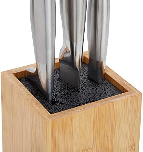 Bamboo Knife Block for Kitchen Storage
