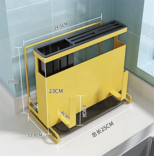 Wall-Mounted Kitchen Knife Holder with Adjustable Design
