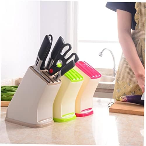 Premium Kitchen Knife Holder with Drain Tool and PP Safety