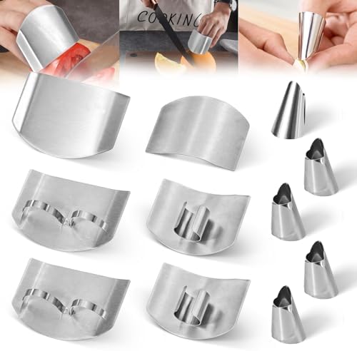 Stainless Steel Finger Guards Set for Cooking Safety