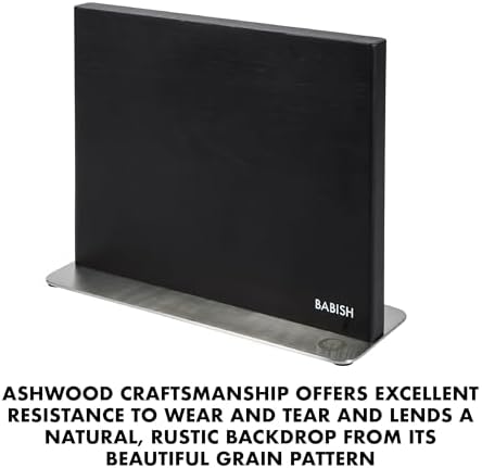 Babish 5 Piece German Steel Magnetic Forged Kitchen Knife Block Set