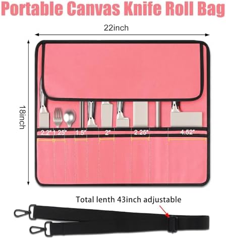 Pink Chef Knife Bag