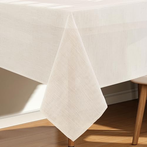 60x102 Linen Tablecloth - Water Resistant