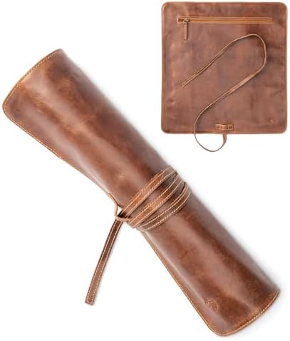 Premium Leather Knife Roll Bag Nils