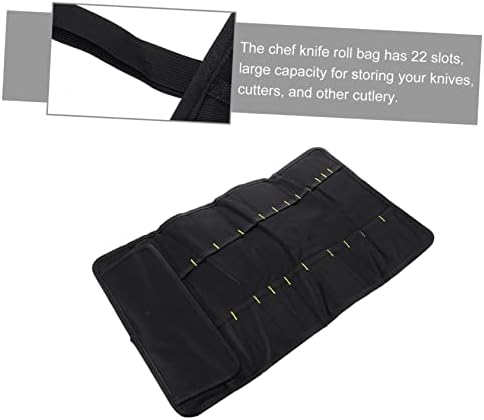 VOSAREA 1pc 22 Slot Knife Bag Organizer for Cooking and Dinning