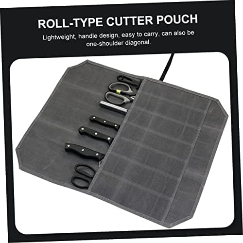 Large Capacity Canvas Storage Bag for Chef Knives