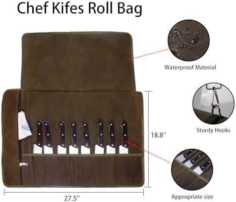 Premium Chef Knife Roll Bag for Kitchen Use