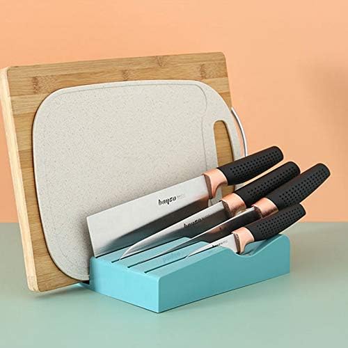 CGTENBS Holder Kitchen Knife Storage Rack with Scissors Organizer Set Stand