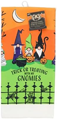 KRE5-Piece Halloween Kitchen Linen Set Pot Holders Oven Mitts Fall Towels HALLESTEEL