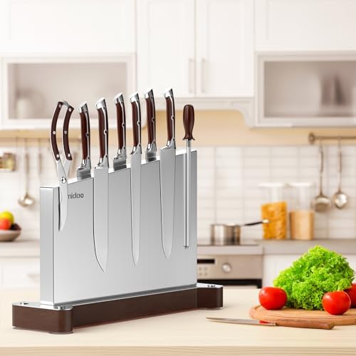 Magnetic Extra Large Stainless Steel Knife Holder Double Sided