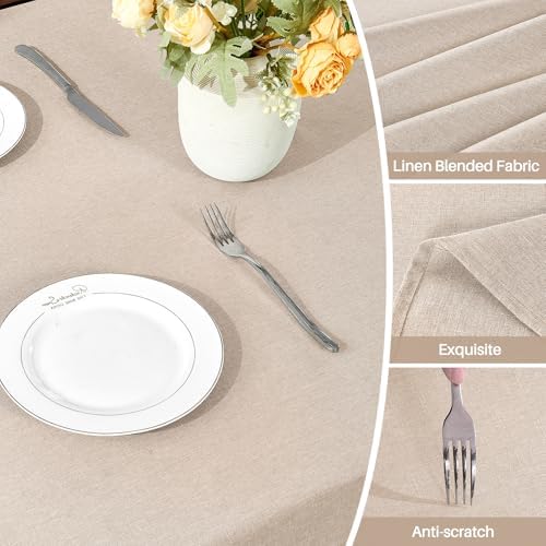 Textured Linen Tablecloth