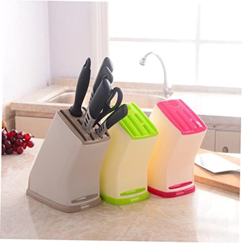 Premium Kitchen Knife Holder with Drain Tool and PP Safety