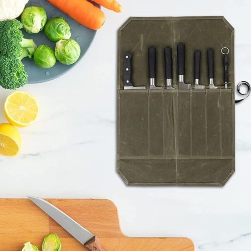 Heavy Duty Canvas Knife Roll Bag