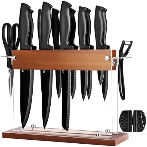 Gourmetop Premium 15-Piece Kitchen Knife Set