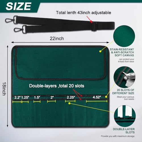 20 Slot Kitchen Knife Case