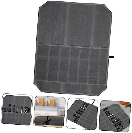 Hemoton Folding Storage Bag Canvas Travel Knife Holder