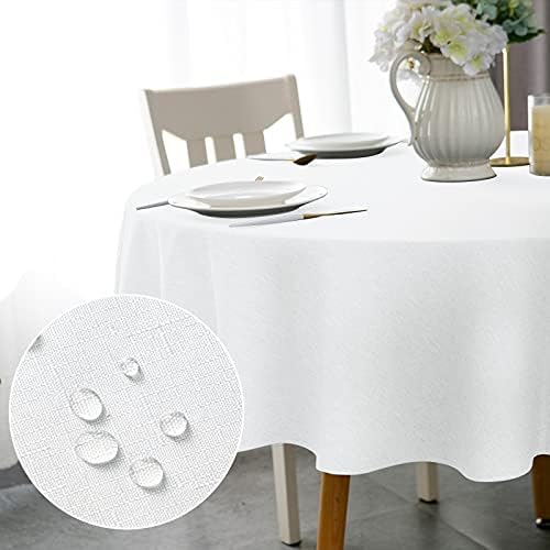 Round Tablecloth 60 Diameter White