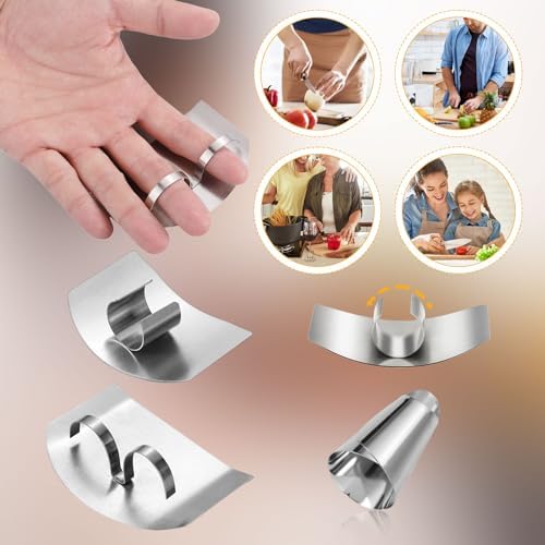 Stainless Steel Finger Protectors 4PCS 2PCS Single Double-Finger Protection