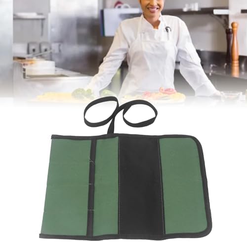 Secure Durable 4-Pocket Knife Roll Bag