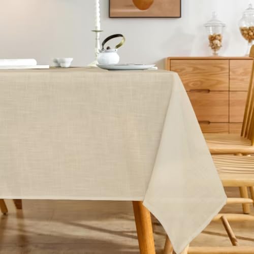 Natural Linen 60x120inch Tablecloth Sturdy Elegant LinenANO-6120
