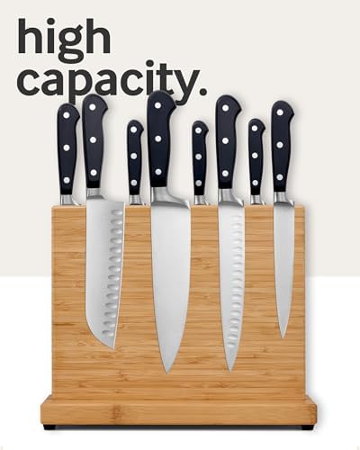 Sturdy Magnetic Knife Holder - Holds 9 Knives More