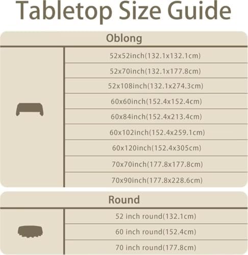 60x102 Linen Tablecloth - Water Resistant
