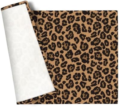 Chic Leopard Print Placemats for Dining