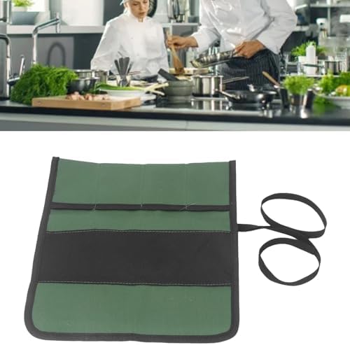 Secure Durable 4-Pocket Knife Roll Bag